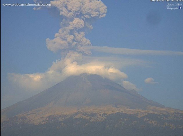 popocatepetl eruption may 2016, popocatepetl eruption may 2016 video, popocatepetl eruption may 2016 photo
