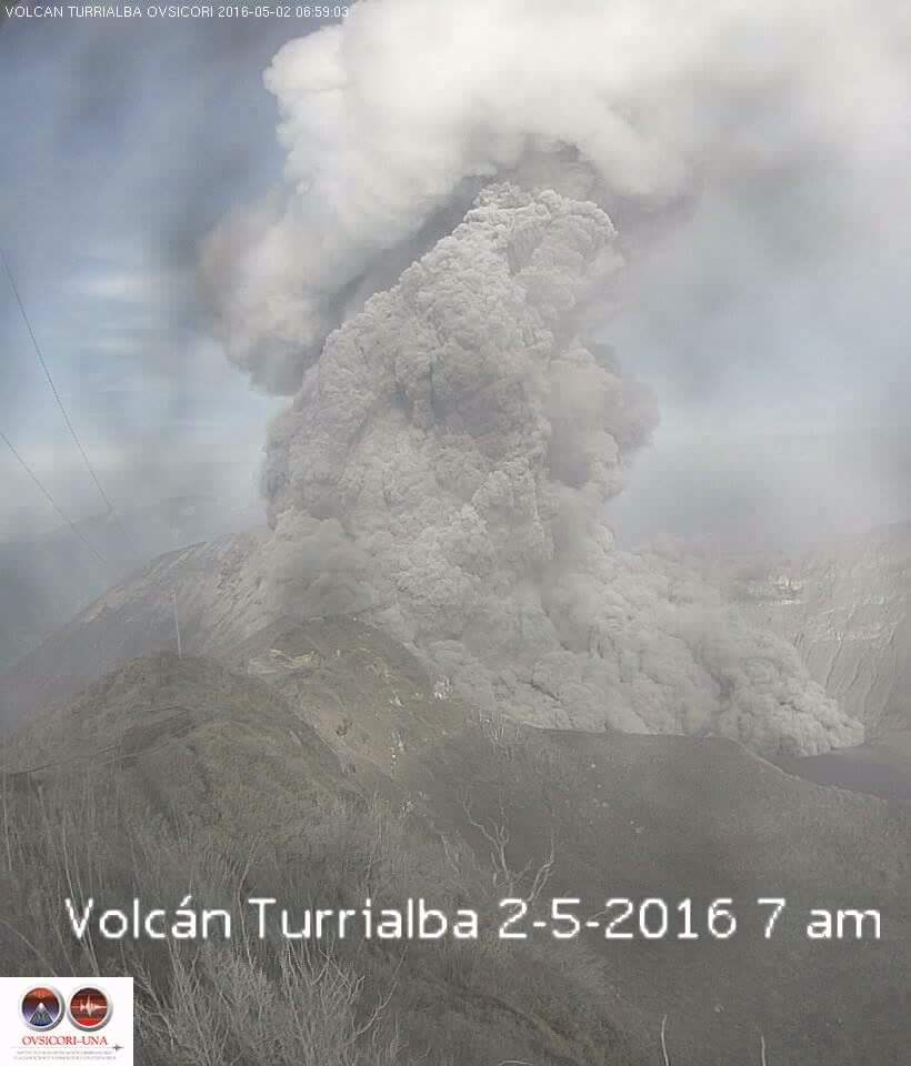 turrialba volcano eruption may 2 2016, volcanic unrest 2016, ring of fire increased activity 2016, 3 volcanoes erupt may 2 2016, lkatest volcanic eruption may 2 2016