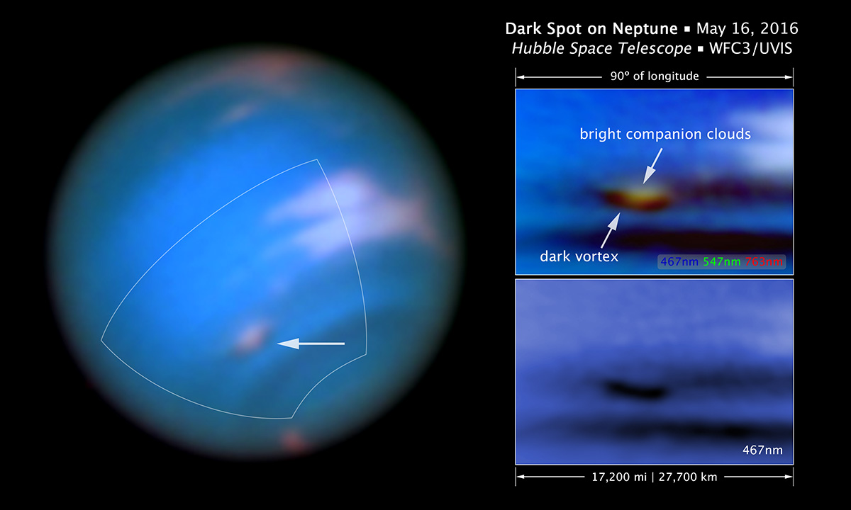 neptune dark vortex mystery, neptune dark spot, neptne vortex, dark vortex neptune, dark spot vortex neptune mystery