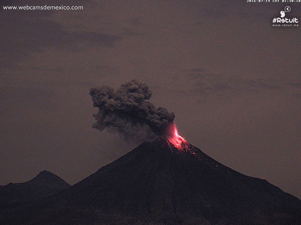 eruption colima volcano, eruption colima volcano july 19 2016, eruption colima volcano video, eruption colima volcano july 2016 video