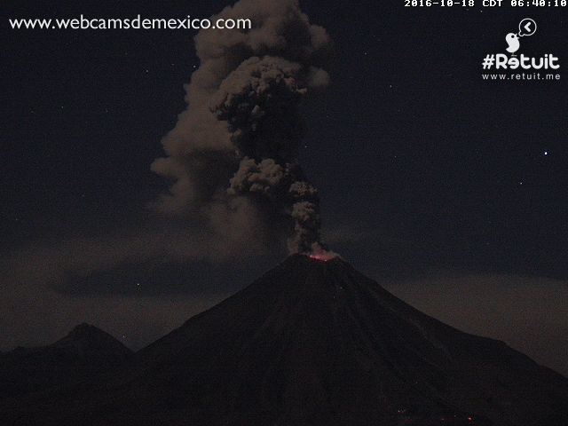 colima volcano, colima volcano eruption october 2016, colima volcano eruption october 2016 video, colima volcano eruption october 2016 pictures