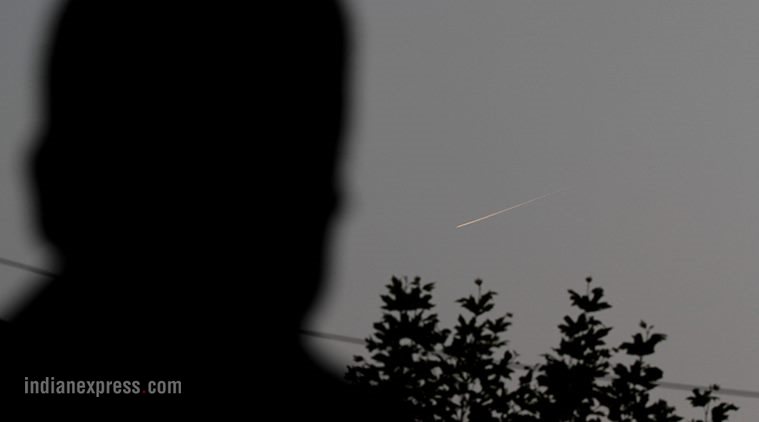 Meteor Srinagar, The falling meteorite in Srinagar on September 29, 2016