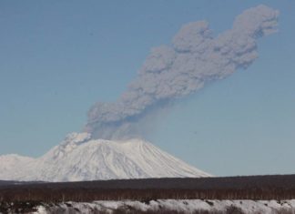 Zhupanovsky volcano, Zhupanovsky volcano eruption, Zhupanovsky volcano eruption november 2016, Zhupanovsky volcano november 20 2016