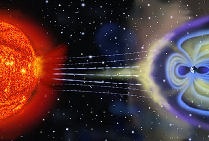 earth magnetosphere crack, crack in earth magnetosphere, storm destroys earth magnetosphere, solar storm cracks earth magnetosphere