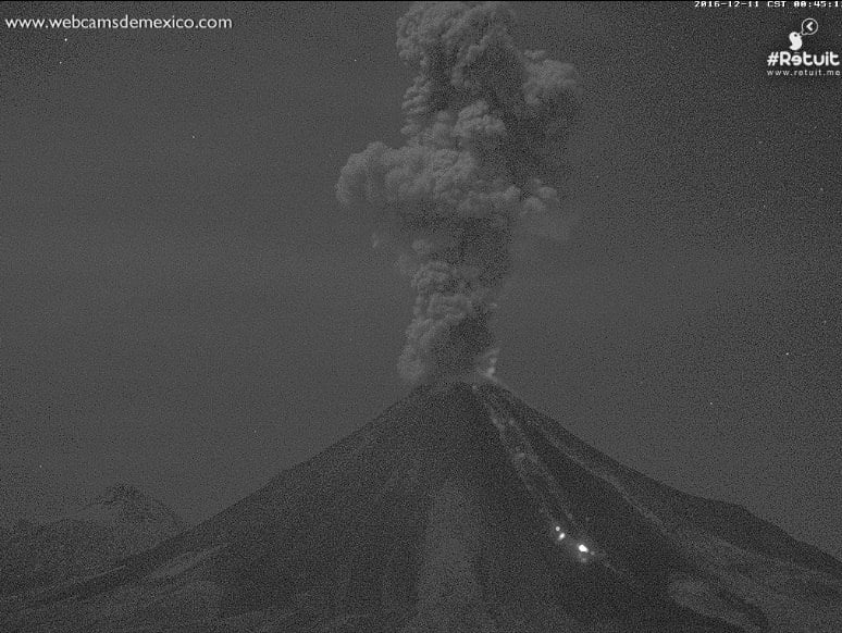 Colima volcano eruption on December 10, 2016, colima, volcano updates, volcanic eruption news, Colima volcano eruption on December 10, 2016