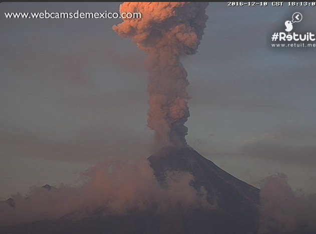 Colima volcano eruption on December 10, 2016, colima, volcano updates, volcanic eruption news