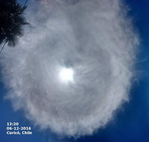 strange rotating cloud chile, rotating cloud chile, mysterious clouds chile, strange cloud chile, rotating clouds chile, A series of strange rotating clouds engulfed the sky of Chile on December 6, 2016