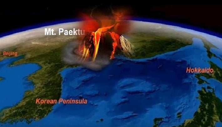 mount paektu eruption, mount paektu, mount paektu supervolcano eruption, supervolcano eruption, Mount Paektu supervolcano in North Korea is set to erupt and cause a global catastrophe. The question is when.