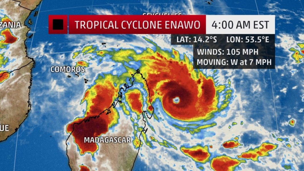 Tropical Cyclone Enawo Potentially disastrous strike on Madagascar