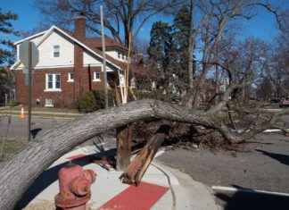 Windstorm cuts power to more than 1 million in Michigan, millions without power in michigan, 1 million residents without power in michigan