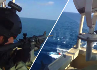Somali Pirates Try to Board a Cargo Ship With Private Security Guards