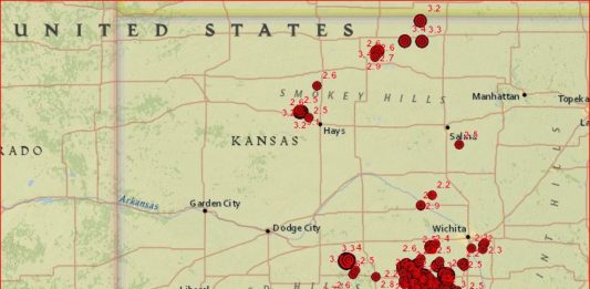 earthquake kansas april 2017, A M3.4 earthquake hit Mankato, Kansas on April 4, 2017
