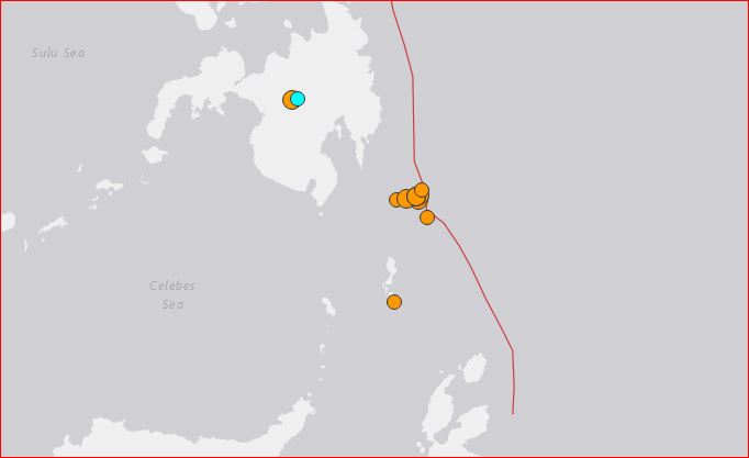 M5.8 earthquake swarm philippines, M5.8 earthquake swarm philippines april 11 2017, strong earthquake swarms hilippines april 11 2017