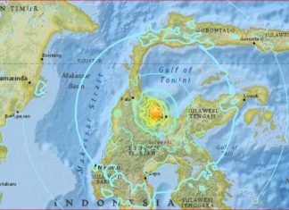 M6.8 earthquake hits sulawesi indonesia may 29 2017