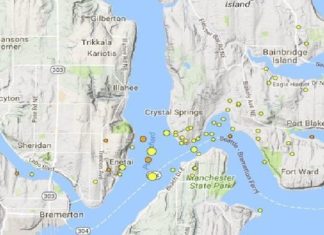 earthquake swarm Bremerton, earthquake swarm Bremerton may 2017, Earthquake swarm continues shaking near Bremerton