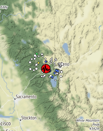earthquake swarm lake tahoe california, The United States Geological Survey reports that more than two dozen earthquakes rattled the Lake Tahoe region early June 27
