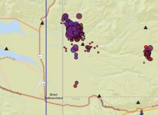earthquake swarm yellowstone june 2017, earthquake swarm yellowstone june 2017 map, More than 460 earthquakes recorded so far in Yellowstone Park swarm,
