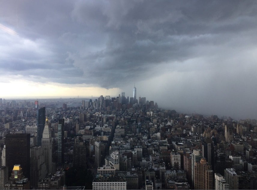 new york storm, new york storm video, new york storm pictures, new york storm june 19 2017 video and pictures, Sudden storm engulfs New York Cit on June 19 2017
