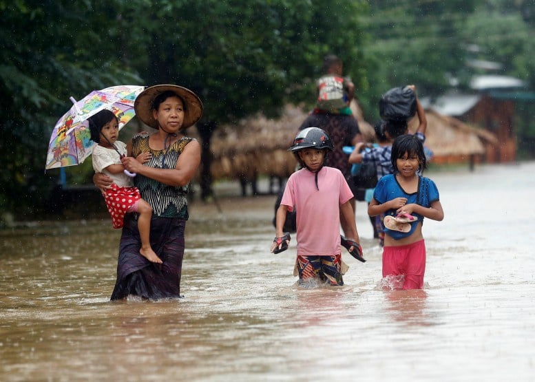 burma floods july 2017, burma floods temple july 2017 video, Severe floods in Burma in July 2017, Severe floods in Burma in July 2017 video