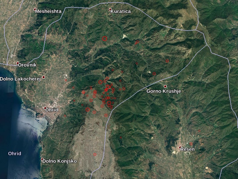 earthquake swarm macedonia, earthquake swarm macedonia july 2017, ohrid earthquake swarm macedonia, Earthquake swarm near Ohrid in Macedonia could awake extinct volcano