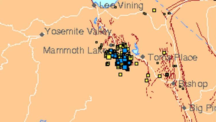 earthquake swarm mammoth lakes july 2017, earthquake swarm mammoth lakes july 2017video, Hundreds of small earthquakes have hit Mammoth Lakes in California in recent days