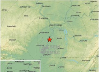 earthquake tennessee july 31 2017, A M3.0 earthquake hit Ridgely, Tennessee on July 31 2017