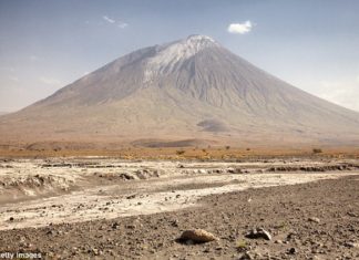 mountain of god volcano eruption tanzania, Massive eruption of the 'Mountain of God' volcano in Tanzania is IMMINENT - and it could wipe out key sites in human history, mountain of god volcano eruption tanzania photo, mountain of god volcano eruption tanzania destroys anthropological sites