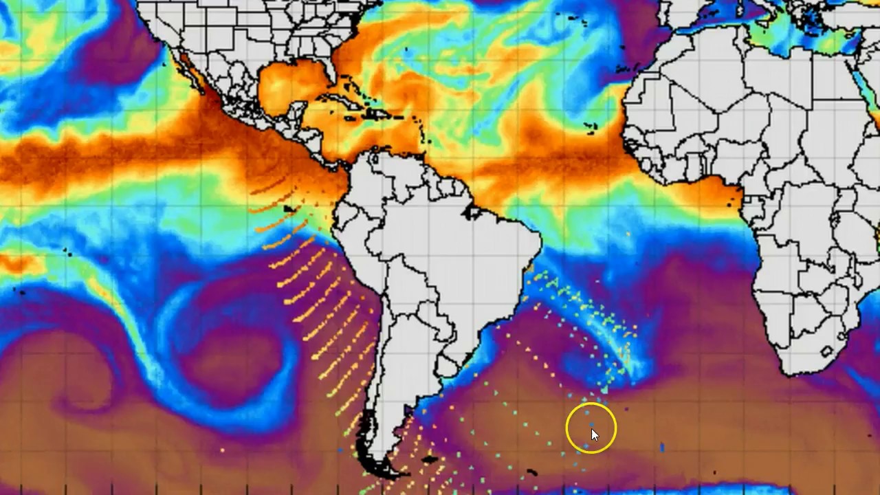 New mysterious wave anomaly from ANTARCTICA covers all of South America vid...