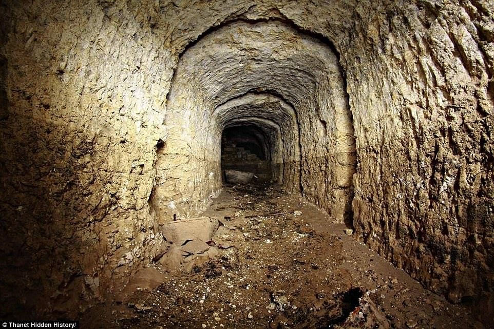 sinkhole Kent Primark WWI tunnels, sinkhole Kent Primark WWI tunnels pictures, Sinkhole that opened up beneath a Kent branch of Primark reveals hidden network of WWI tunnels that have been buried for decades