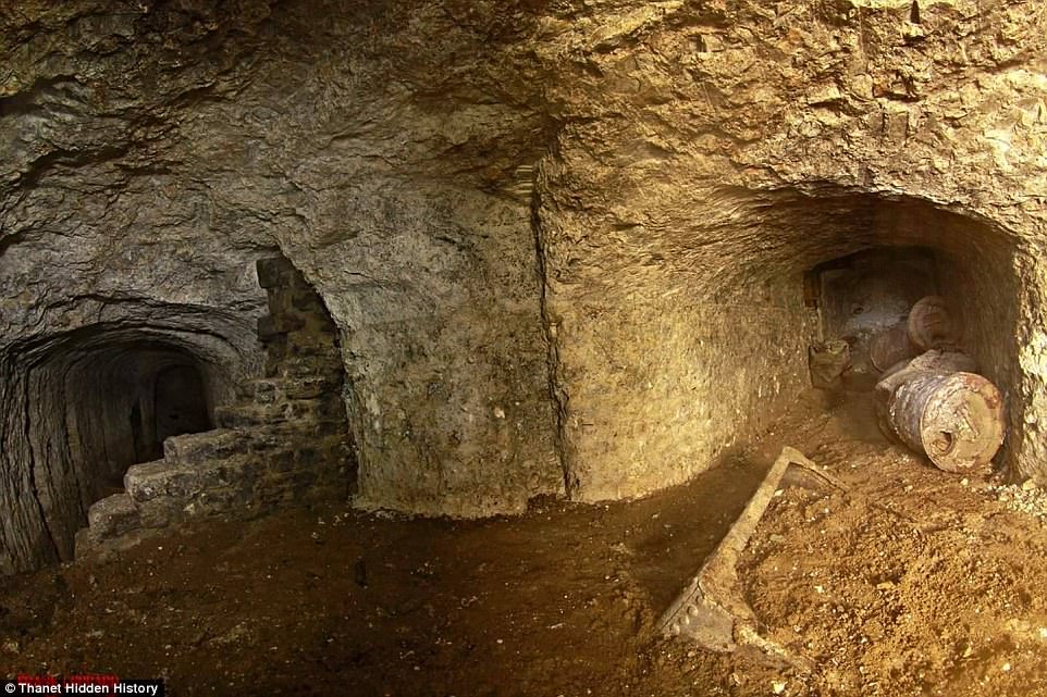 sinkhole Kent Primark WWI tunnels, sinkhole Kent Primark WWI tunnels pictures, Sinkhole that opened up beneath a Kent branch of Primark reveals hidden network of WWI tunnels that have been buried for decades