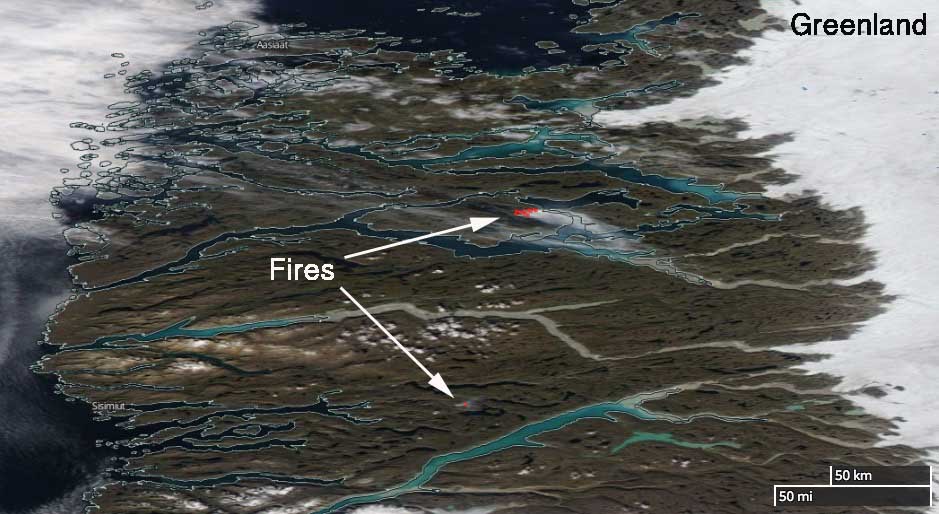 wildfires greenland, wildfires greenland august 2017, wildfires greenland august 2017 pictures, wildfires greenland august 2017 map