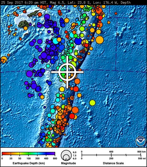M6.4 earthquake hit Fiji Islands on September 26 2017, M6.4 earthquake hit Fiji Islands on September 26 2017 map, m6.4 earthquake fiji sept 26 2017