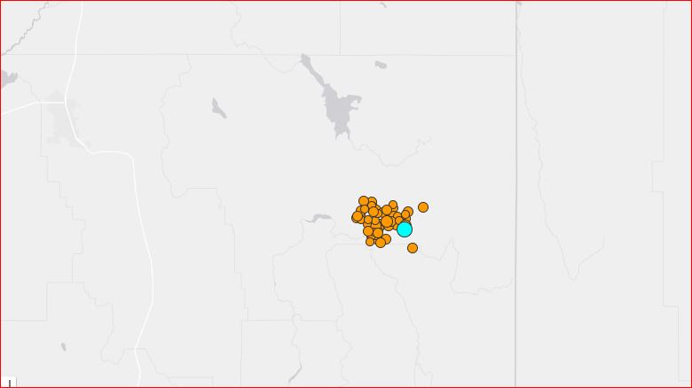 Earthquake swarm hits Idaho on September 2 2017, Earthquake swarm hits Idaho on September 2 2017 map