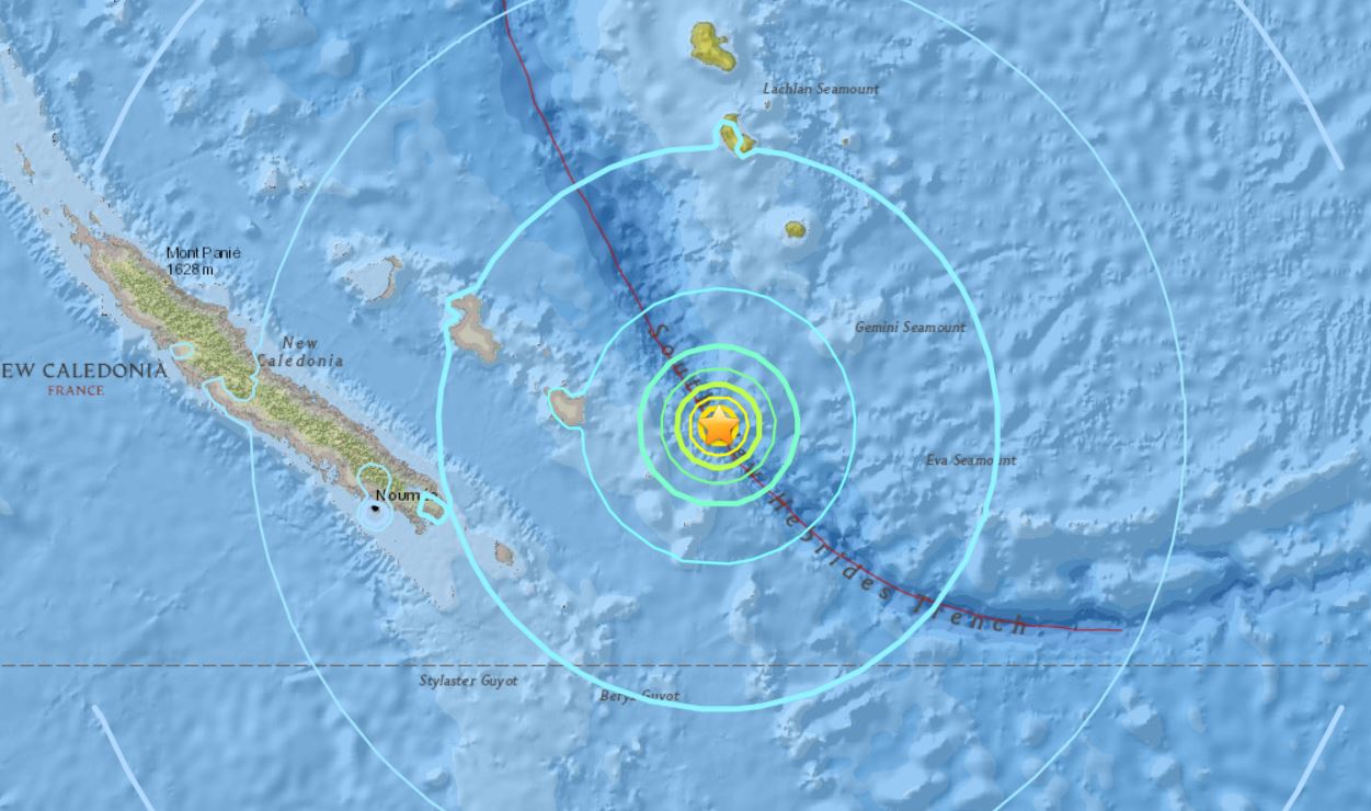 M6.8 earthquake hits New Caledonia on October 31 2017, M6.8 earthquake hits New Caledonia on October 31 2017 map, M6.8 earthquake hits New Caledonia on October 31 2017 video
