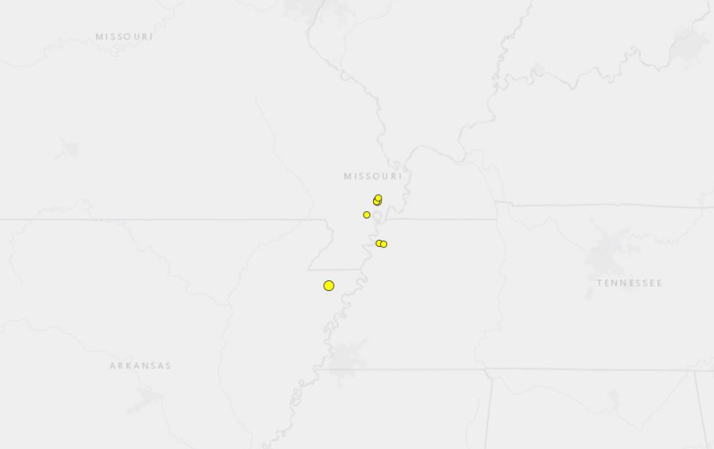 7 earthquakes hit the Red zone of the New Madrid Fault in the last 5 days