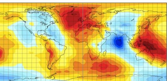 Indian Ocean Geoid Low (IOGL), point of low gravity called the Indian Ocean Geoid Low (IOGL)