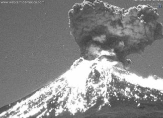 Popocatepetl volcano in Mexico erupts 3 times on October 5 2017, Popocatepetl volcano in Mexico erupts 3 times on October 5 2017 video, Popocatepetl volcano in Mexico erupts 3 times on October 5 2017 pictures