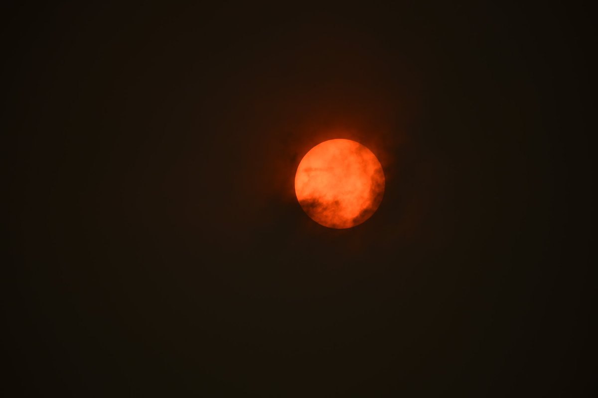 red sun uk ophelia, red glowing sun across the UK as storm Ophelia whips up dust from Sahara desert, red glowing sun across the UK as storm Ophelia whips up dust from Sahara desert pictures, red sun uk ophelia
