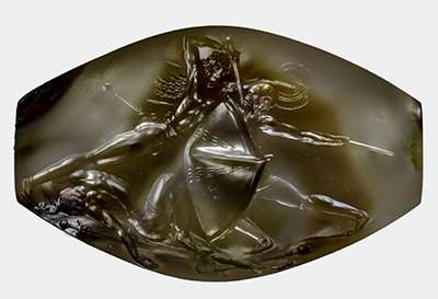 carved sealstone discovered tomb greek warrior, carved sealstone discovered tomb greek warrior picture