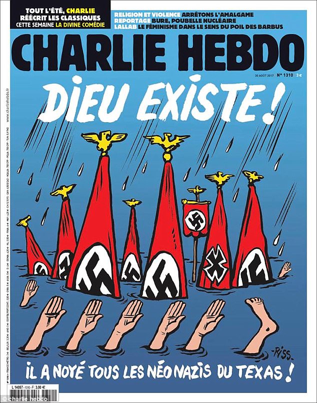 Charlie Hebdo: God drowned all the neonazis from Texas