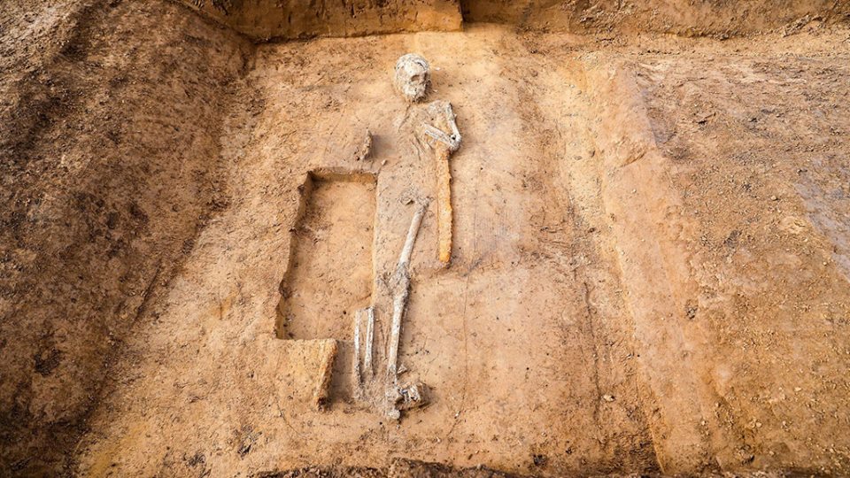 giant germany archeology, Giant warrior found in Germany ancient giant germany