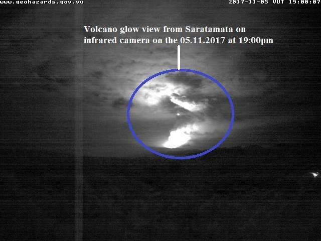 volcano eruption november 5 2017, Ambae volcano shows signs of enhanced volcanic activity on November 5 2017