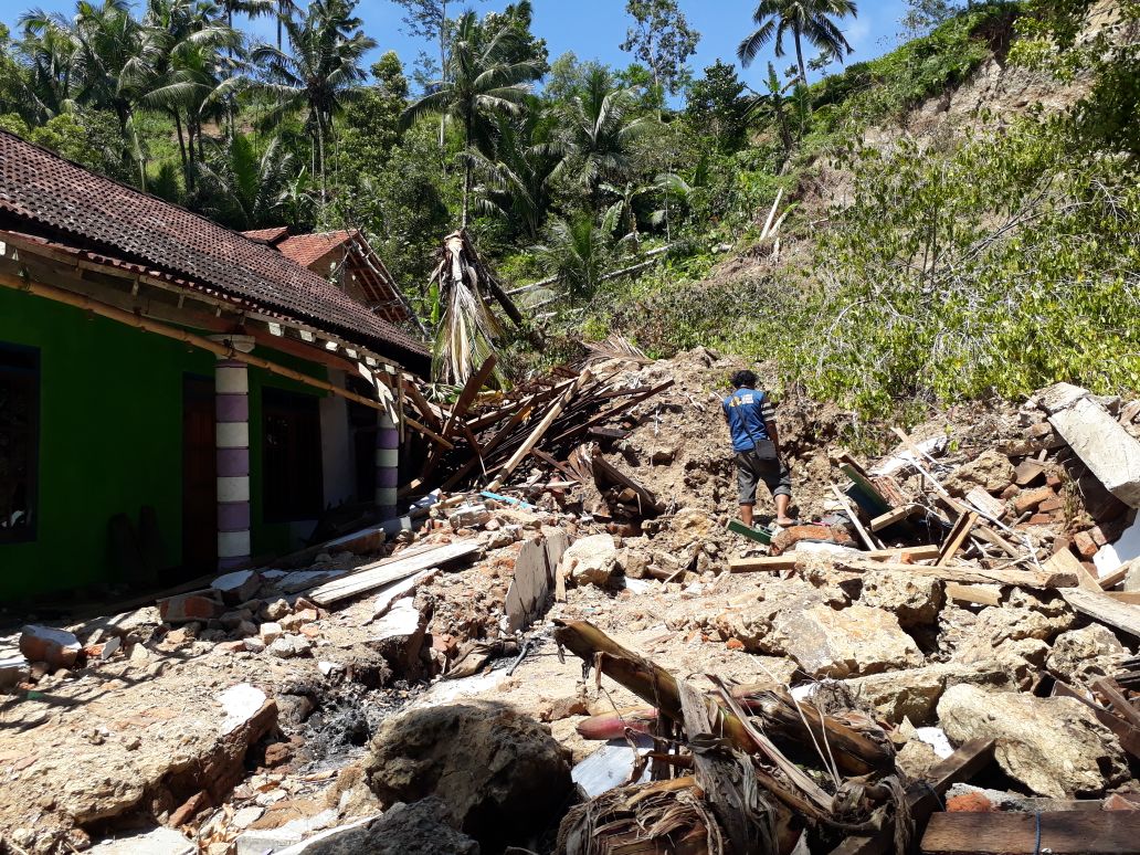 Consequences of floods and landslides after Cyclone Cempaka engulfs Java in Indonesia.