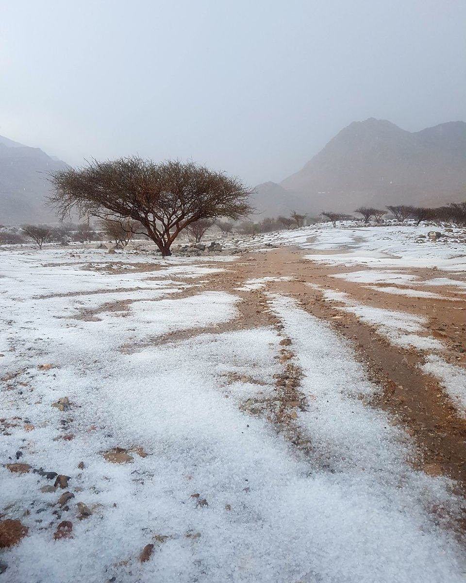 Heavy rain and severe hailstorms in desert of Omand and United Arab Emirates on December 16 2017, hailstorm oman december 16, hailstorm united arab emirates december 16, Heavy rain and severe hailstorms in desert of Omand and United Arab Emirates on December 16 2017