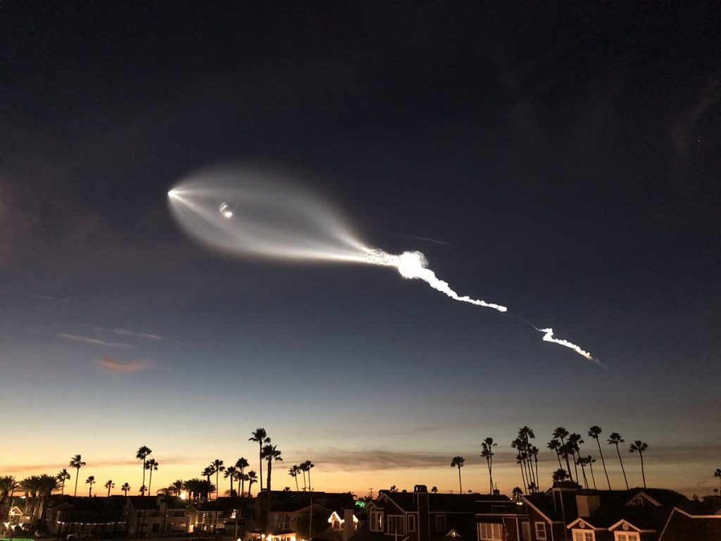 ufo space x arizona california