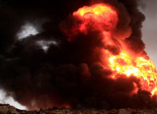 Five missing after huge rig explosion in Oklahoma