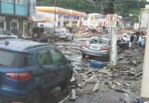Damage in San Francisco do Sul Brazil after powerful storm engulfs the city on January 23 2018, Damage in San Francisco do Sul Brazil after powerful storm engulfs the city on January 23 2018 pictures, Damage in San Francisco do Sul Brazil after powerful storm engulfs the city on January 23 2018 videos