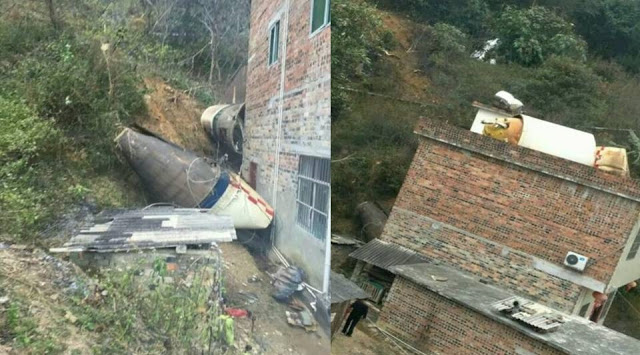 Parts of a rocket fell on homes in China, Parts of a rocket fell on homes in China pictures, Parts of a rocket fell on homes in China february 2018