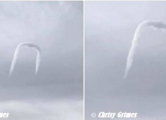 strange sky phenomenon vortex horseshoe, A cloud moustache or vortex horseshoe over Nevada, A cloud moustache or vortex horseshoe nevada march 2018