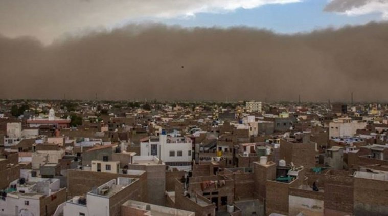 india sandstorm, A sudden storm engulfed India killing at least 90 people on May 3 2018, india storm may 2018 video and pictures